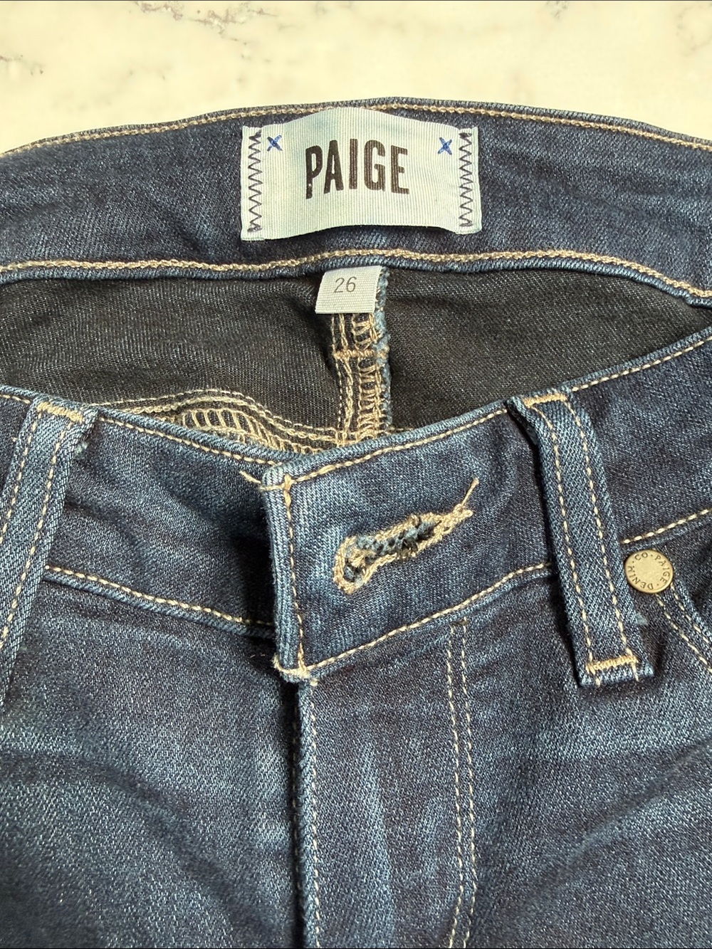 PAIGE Indigo Stretch Denim Jeans